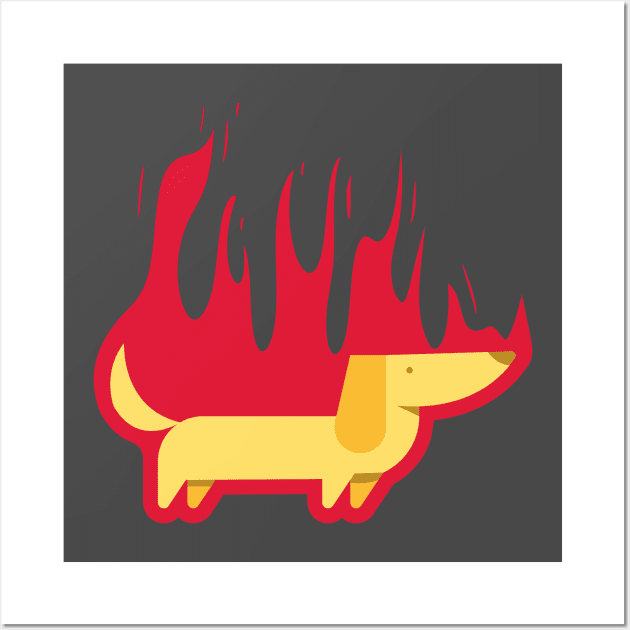 Hot dog. Wall Art by lakokakr